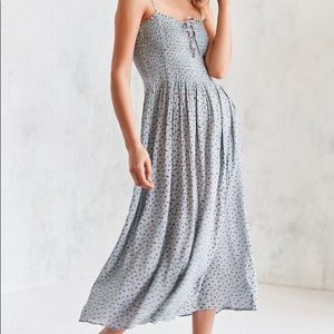 Urban Outfitters Kimchi Blue Smocked Midi Dress
